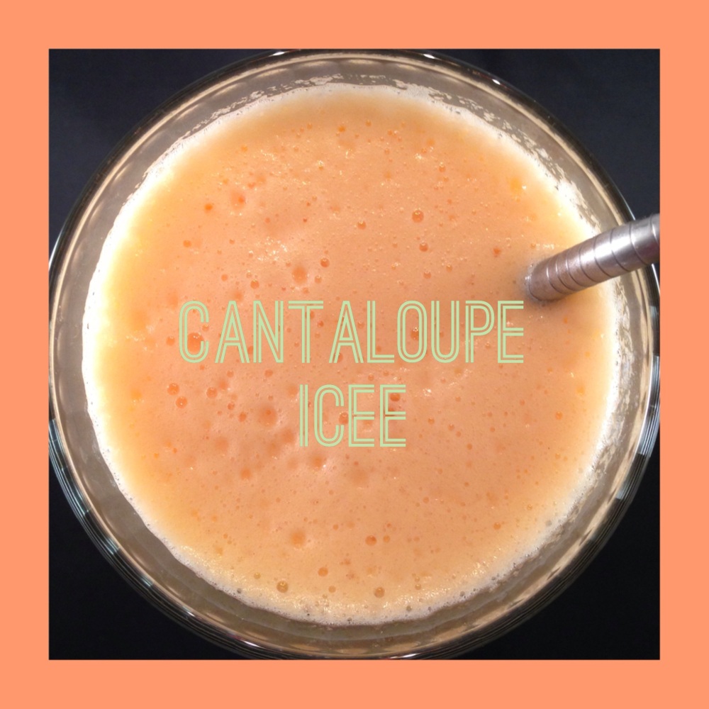 Cantaloupe Icee: Vegan, Paleo, sugarfree, milk free